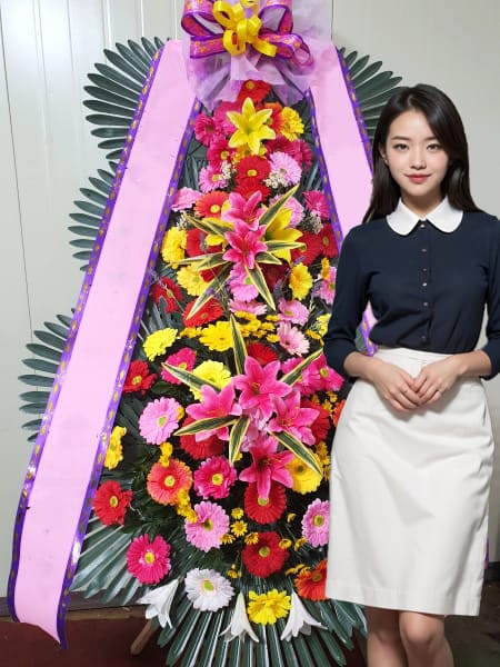 더베네치아 잠실 3단화환 기본형